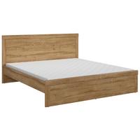 Bett Holten ca. 180x200 cm Eichefarben - Eichefarben/Schwarz, MODERN, Holzwerkstoff/Kunststoff (180/200cm) - MID.YOU