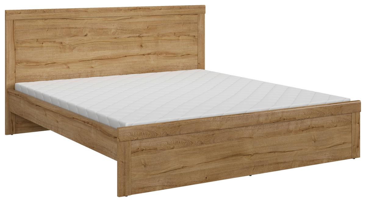 Bett Holten ca. 180x200 cm Eichefarben - Eichefarben/Schwarz, MODERN, Holzwerkstoff/Kunststoff (180/200cm) - MID.YOU