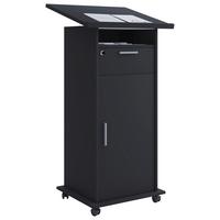 Stehpult Meeta Schwarz - Schwarz, Basics, Holzwerkstoff (60/50/120cm) - MID.YOU