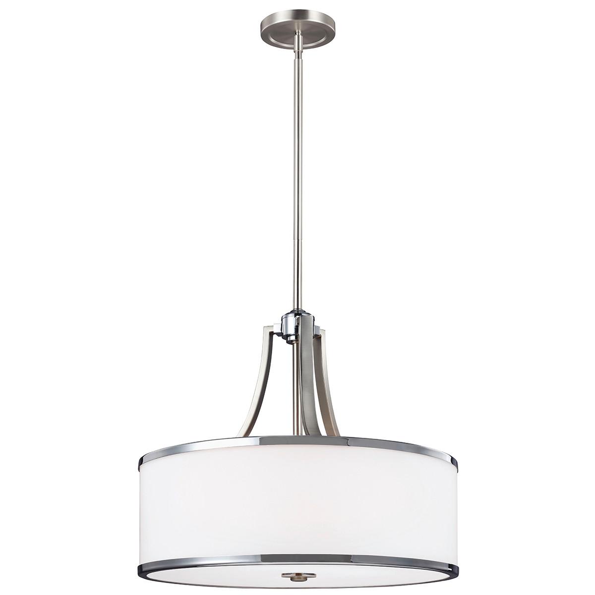Viseća Svjetiljka Prospect Fe-Prospect-Park-4p - boje nikla/boje kroma, Konvencionalno, staklo/metal (46.8 /51.4cm) - Elstead Lighting