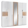 Ormar S Klasičnim Vratima Vegas - bijela/srebrne boje, Basics, drvni materijal (225/208/58cm) - Modern Living