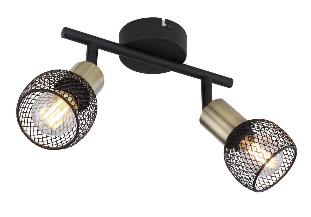 Strahler Fiastra max. 40 Watt - Schwarz, Basics, Metall (22/8/14cm) - Globo