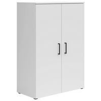 Komoda Multi - bijela/crna, Moderno, drvni materijal/plastika (80/115/40cm) - Modern Living