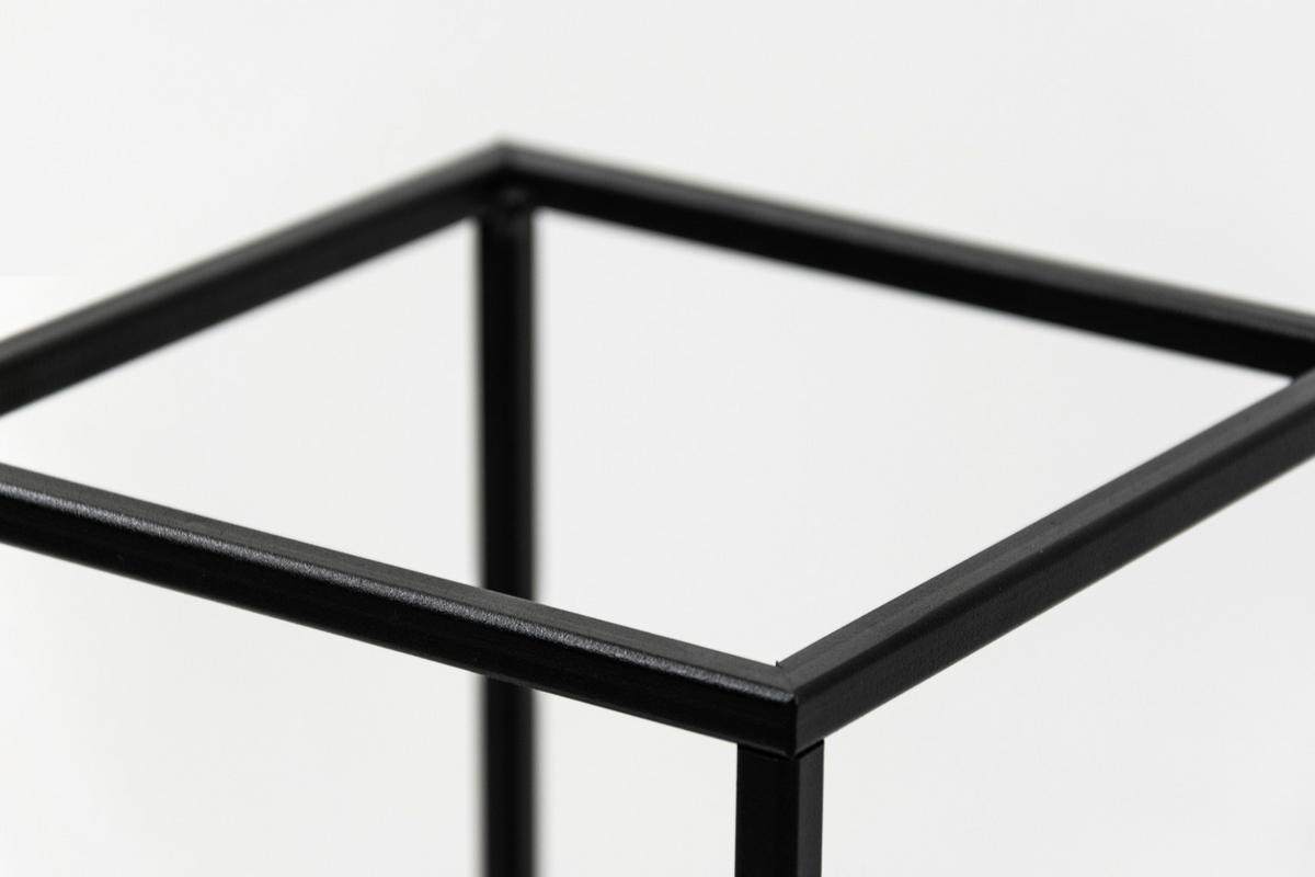 Blumenständer Schwarz - Schwarz, Basics, Metall (19/77/19cm)