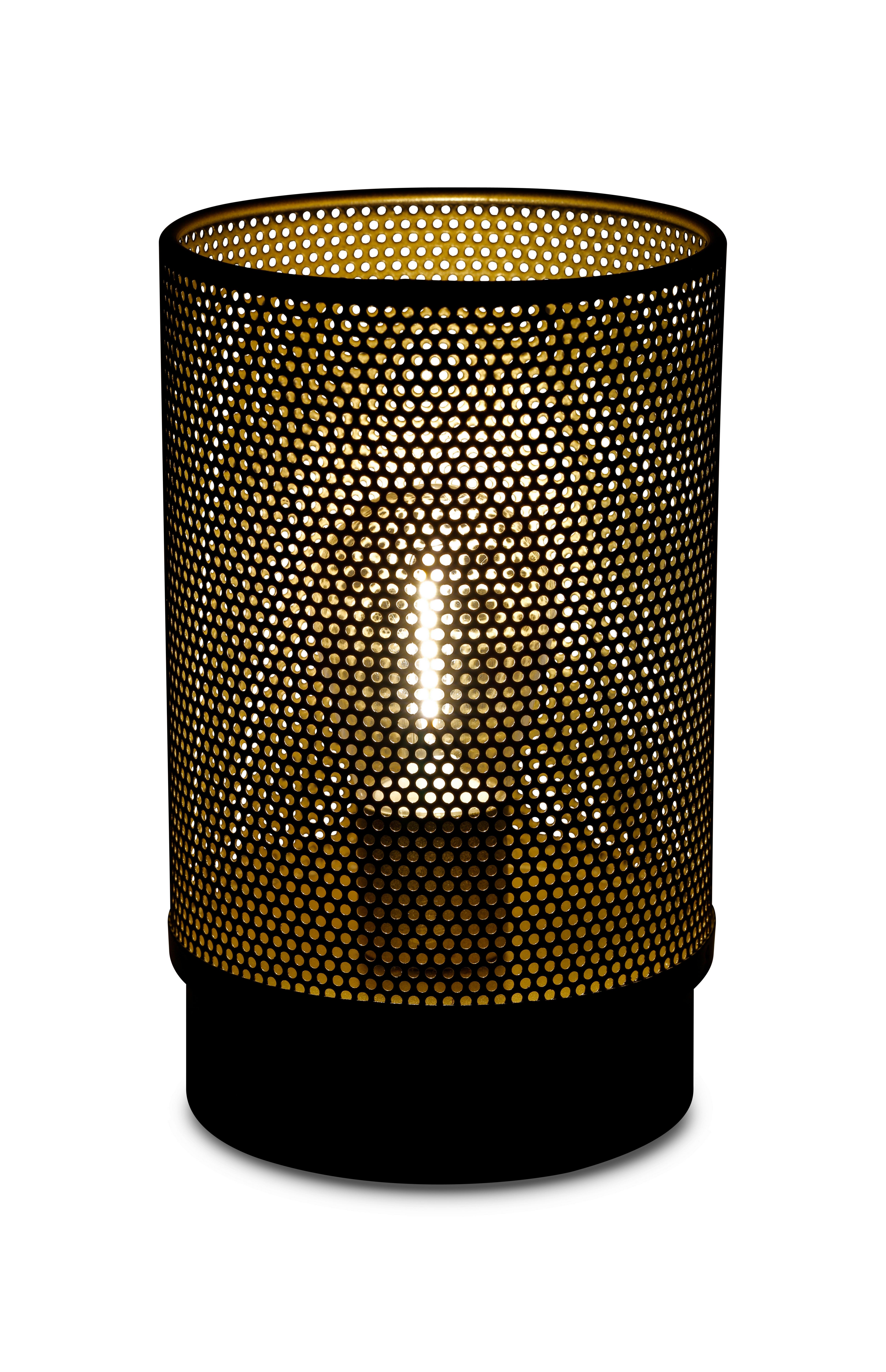 Veioză cu LED Vom - negru, Modern, plastic/metal (10/16cm) - Modern Living