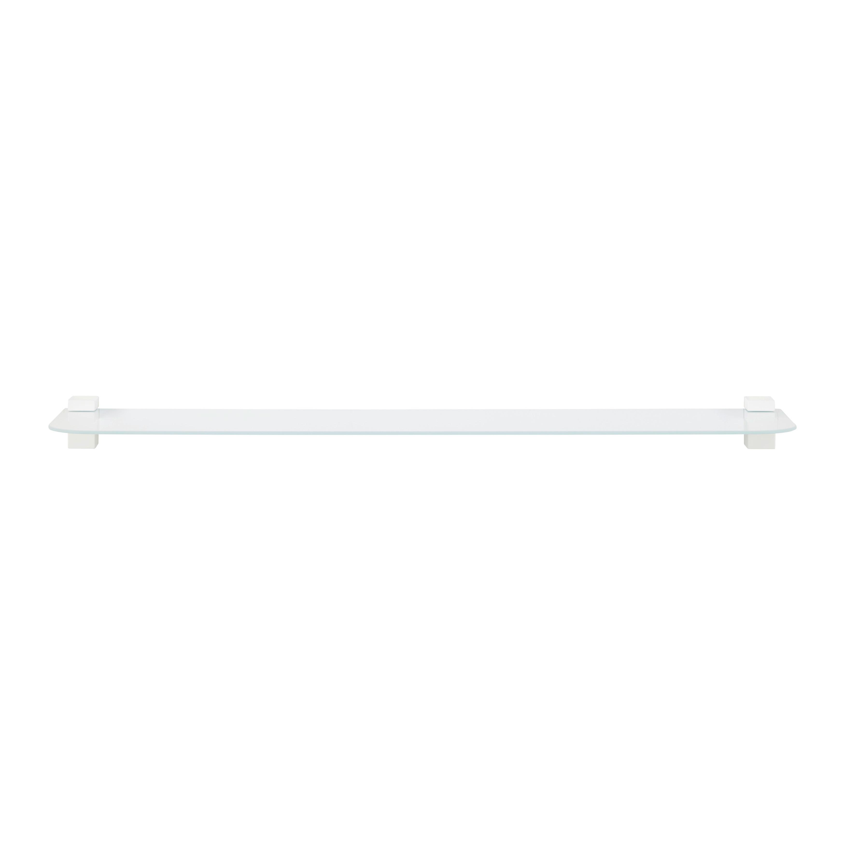 Stenska Polica Gerundet, Kaljeno Steklo, Bela, 78 Cm - bela, steklo (78/0,4/18cm) - Mömax