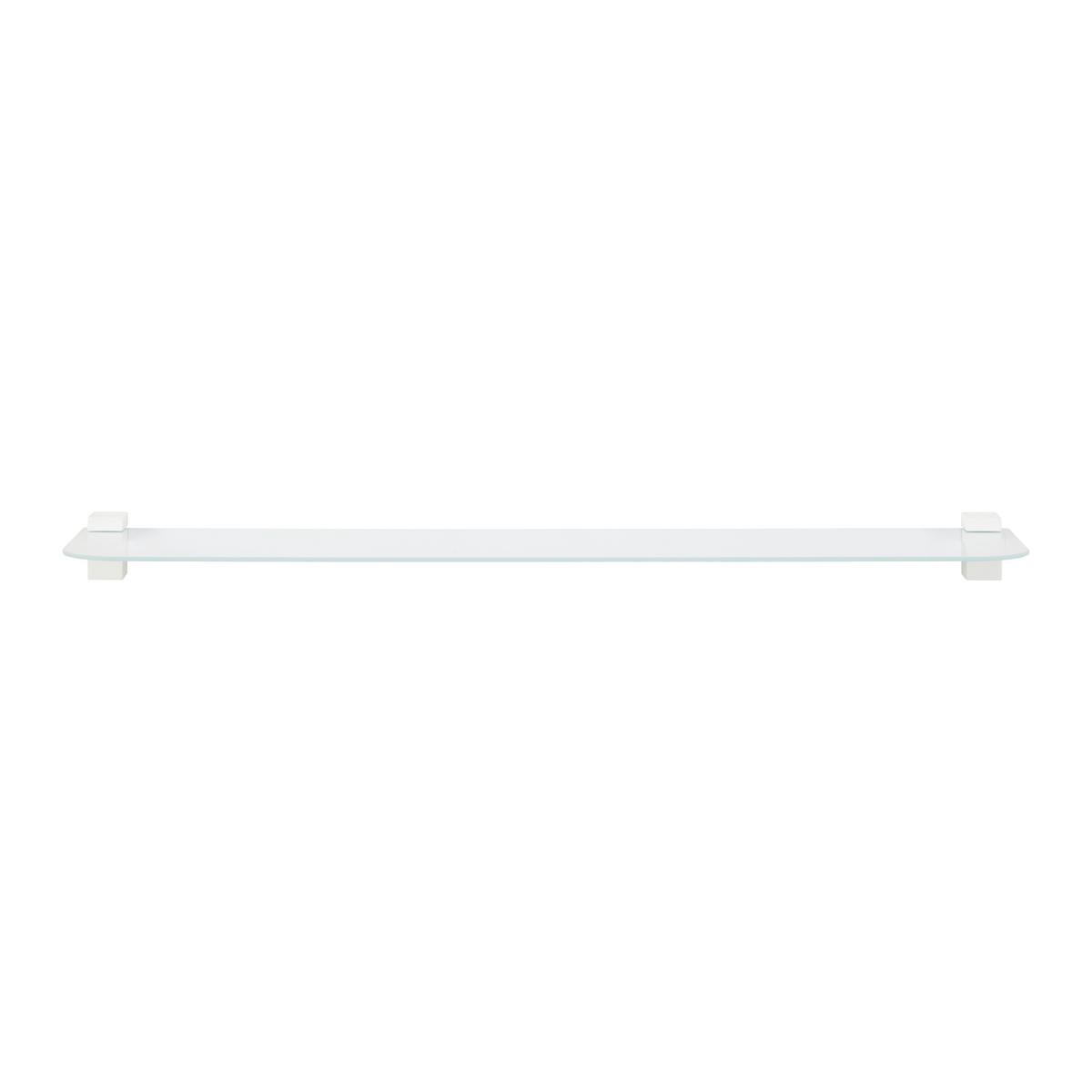 Glasablage Gerundet in Weiss - Weiss, Glas (78/0,4/18cm) - Mömax