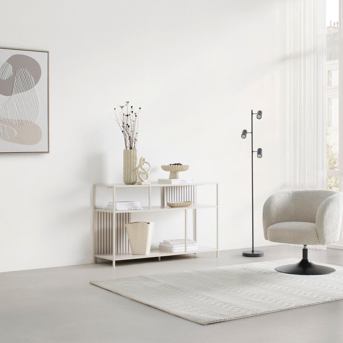 Polica Modano - kašmir, Moderno, drvni materijal/metal (115/70/35cm) - Modern Living