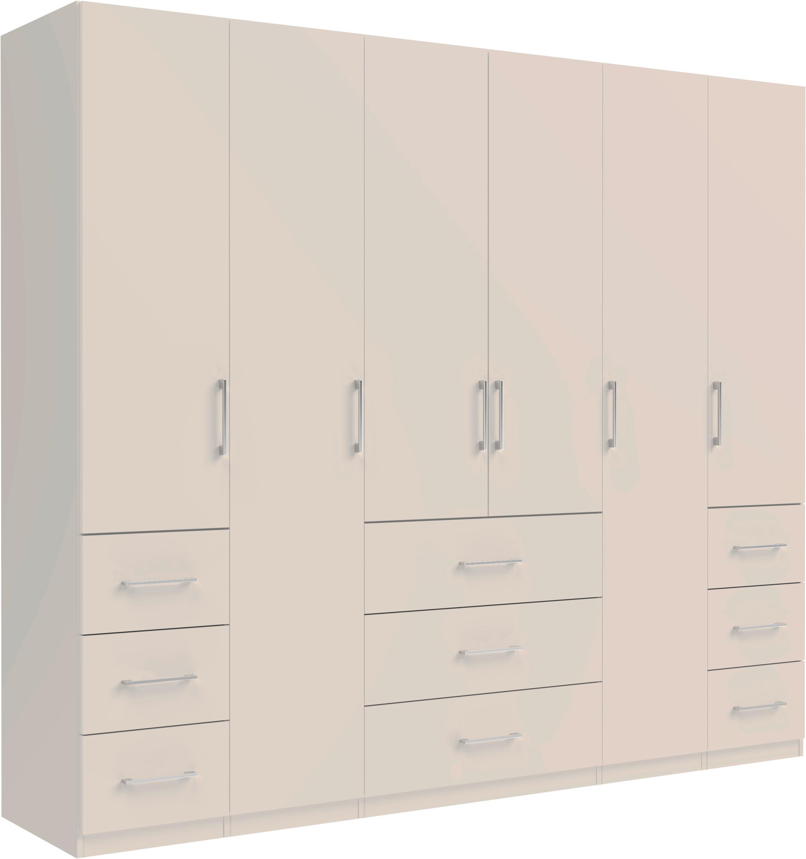 Drehtürenschrank Vivaldi -Exklusiv- - Kaschmir/Chromfarben, Konventionell, Holzwerkstoff/Metall (245/210/55cm) - Mömax