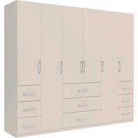 Drehtürenschrank Vivaldi -Exklusiv- - Kaschmir/Chromfarben, Konventionell, Holzwerkstoff/Metall (245/210/55cm) - Mömax
