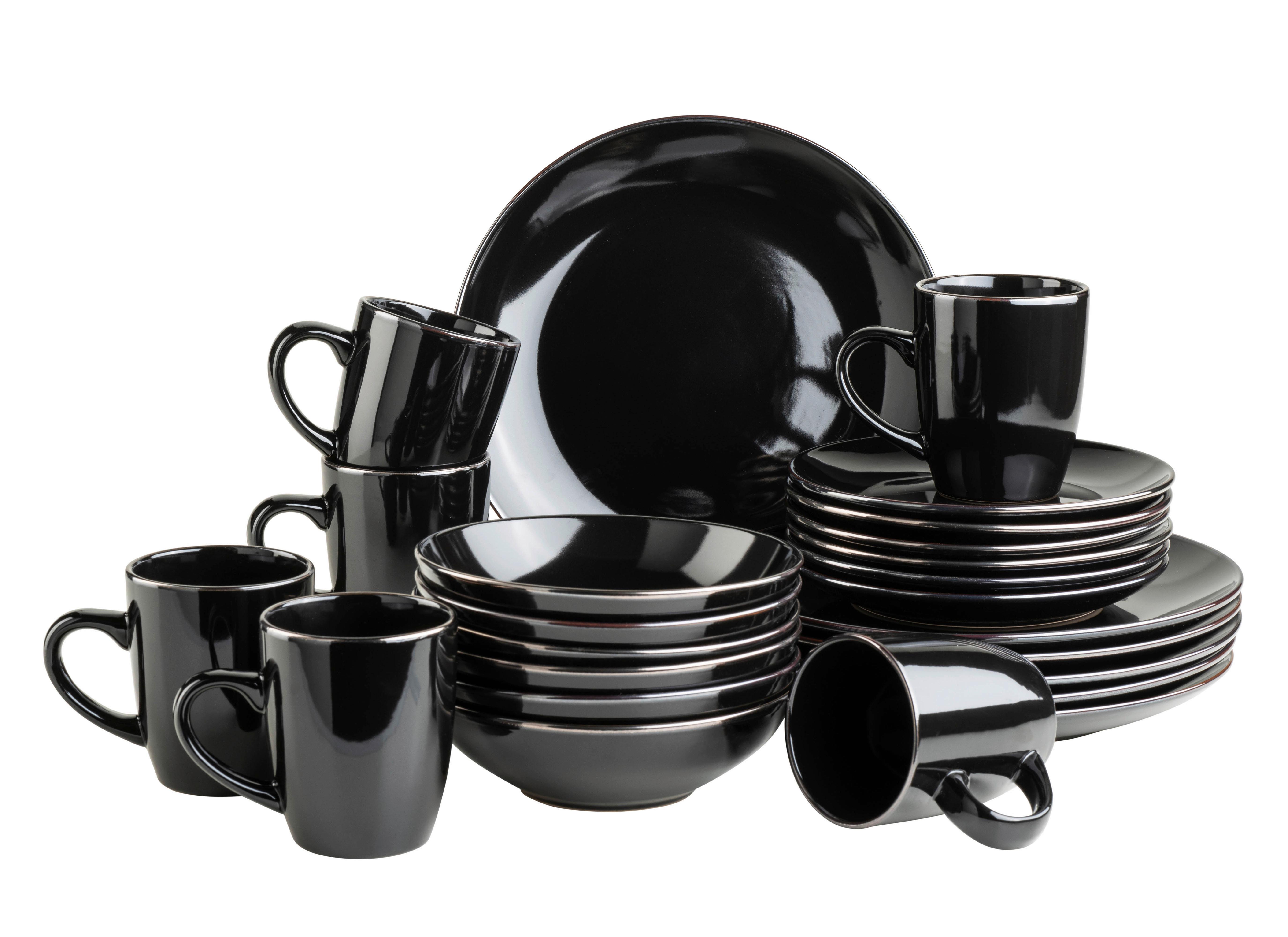 Kombiservice Kombiservice, 934036 - Schwarz, Basics, Keramik - Mäser