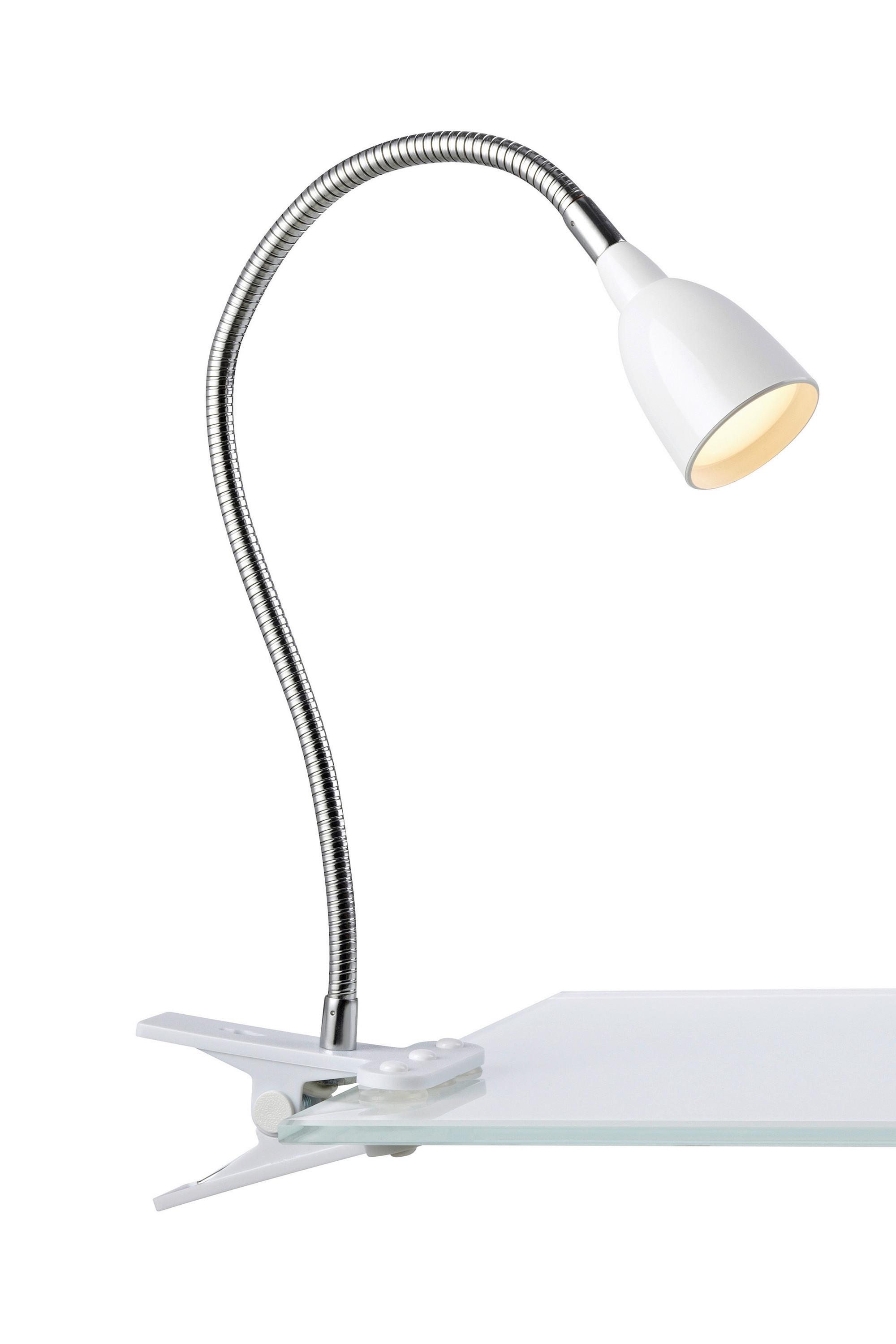 Tischleuchte Tulip Clip max. 3 Watt - Weiß, Basics, Metall (11,5/12/10,5cm) - Markslöjd
