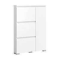 Omara Za Čevlje Shoelove, Bela - srebrne barve/bela, Moderno, leseni material (95/133/18cm)
