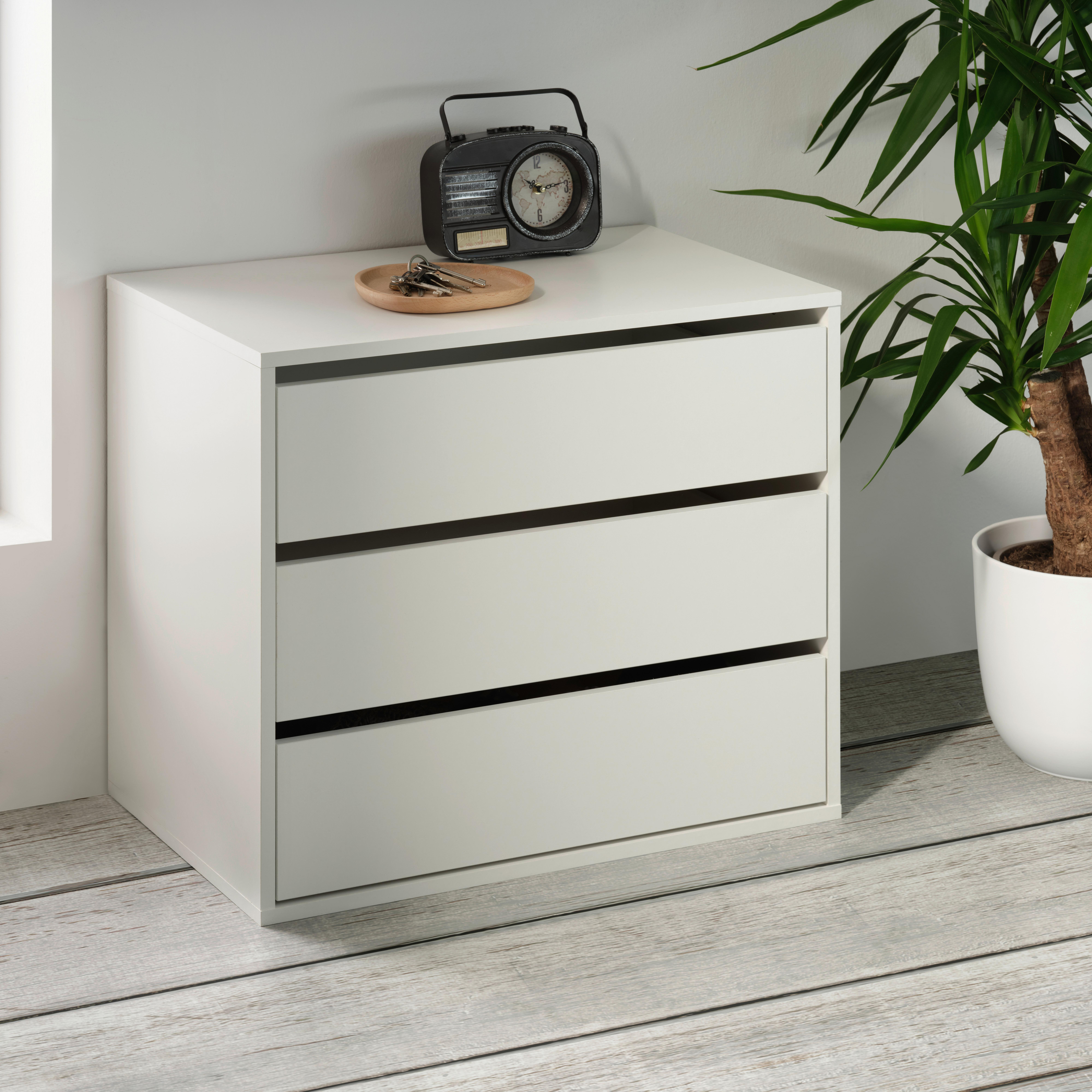 LÅDSET UNIVERSAL II - vit, Klassisk, trämaterial (70/61/44cm) - Based