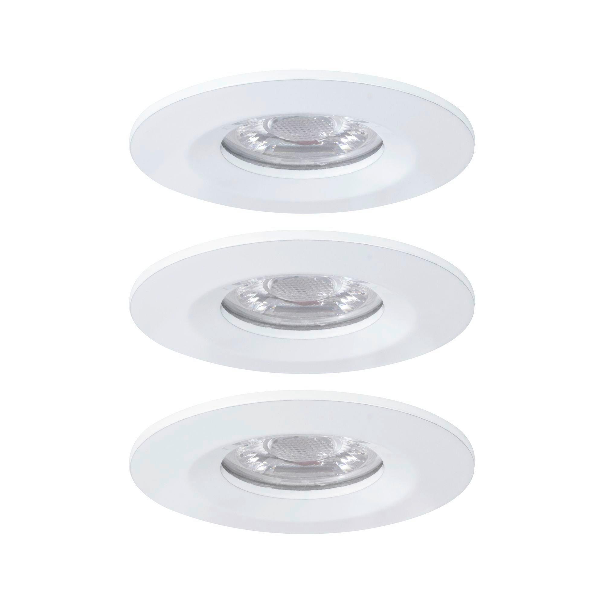 LED-Deckenleuchte Nova mini max. 4 Watt, 3-teilig - Alufarben/Weiß, Basics, Metall (6,5cm) - Paulmann