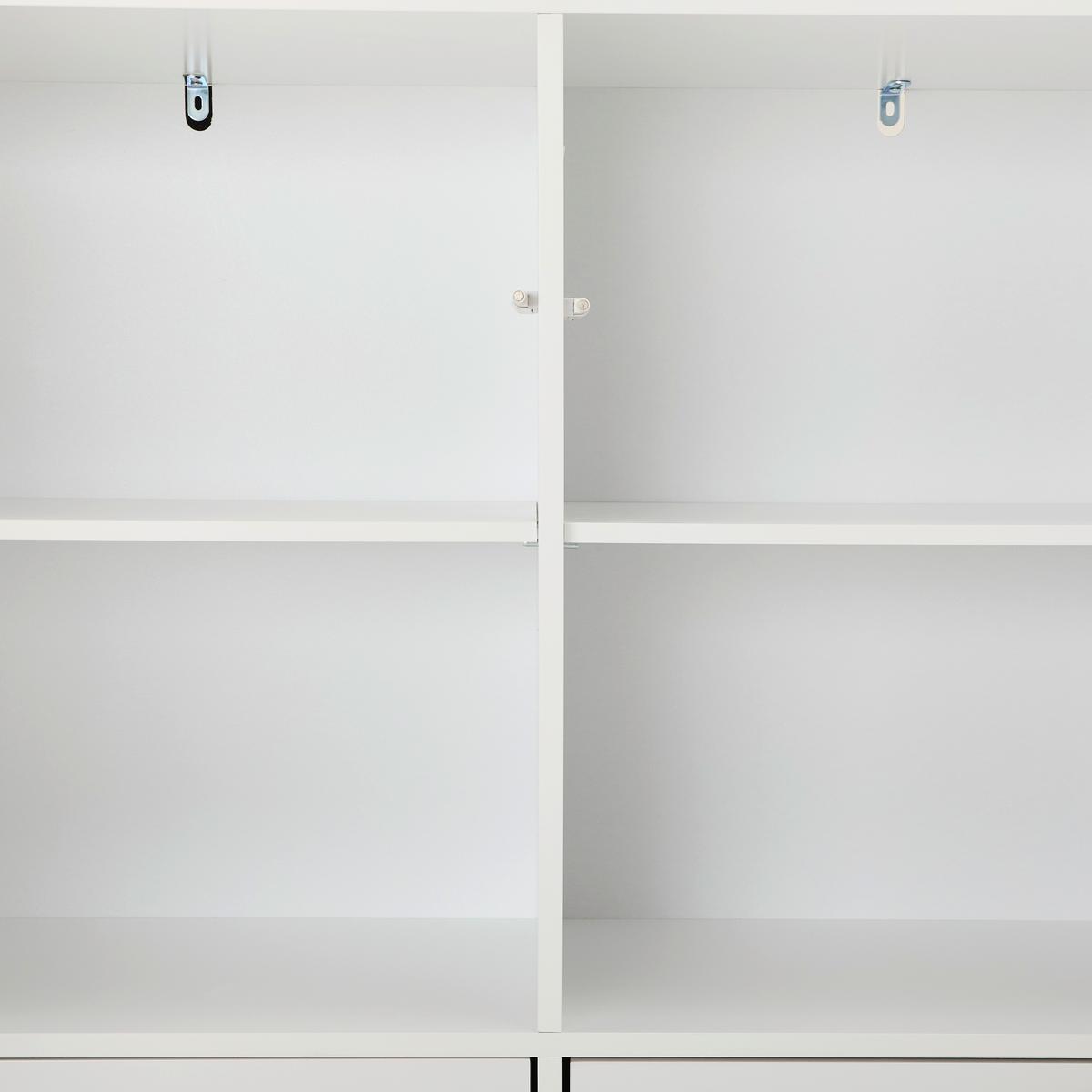 KOMODA WYSOKA KOPA - kolor naturalny/biały, Design, materiał drewnopochodny/drewno (100/149/40cm) - MID.YOU