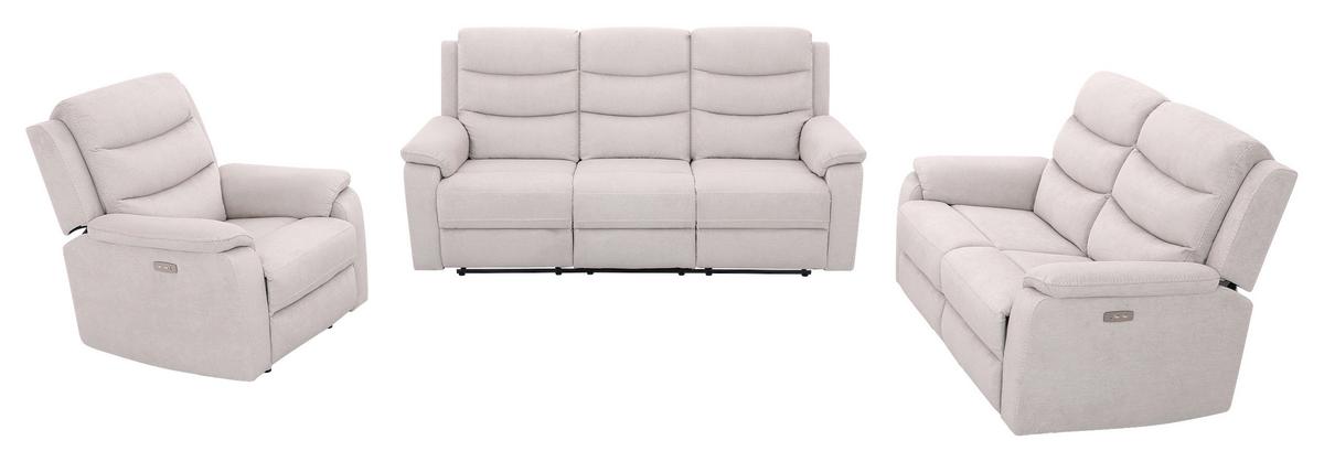 Relaks Fotelja Manchester - bež/crna, Konvencionalno, tekstil/plastika (82/103/96cm) - Ondega