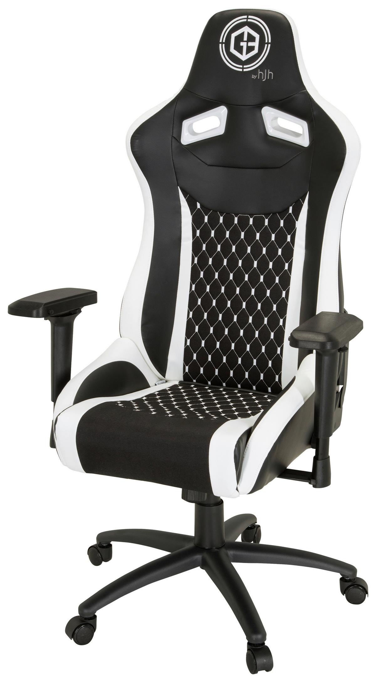 Gaming Stol Gamebreaker Sx 04, Črna, Bela - črna/bela, Moderno, kovina/umetna masa (74/137/66cm) - MID.YOU