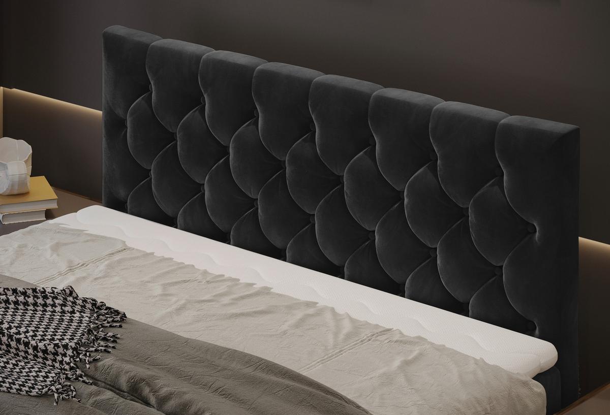 PAT BOXSPRING ELIO - bej/negru, Romantik / Landhaus, textil (180/200cm) - James Wood