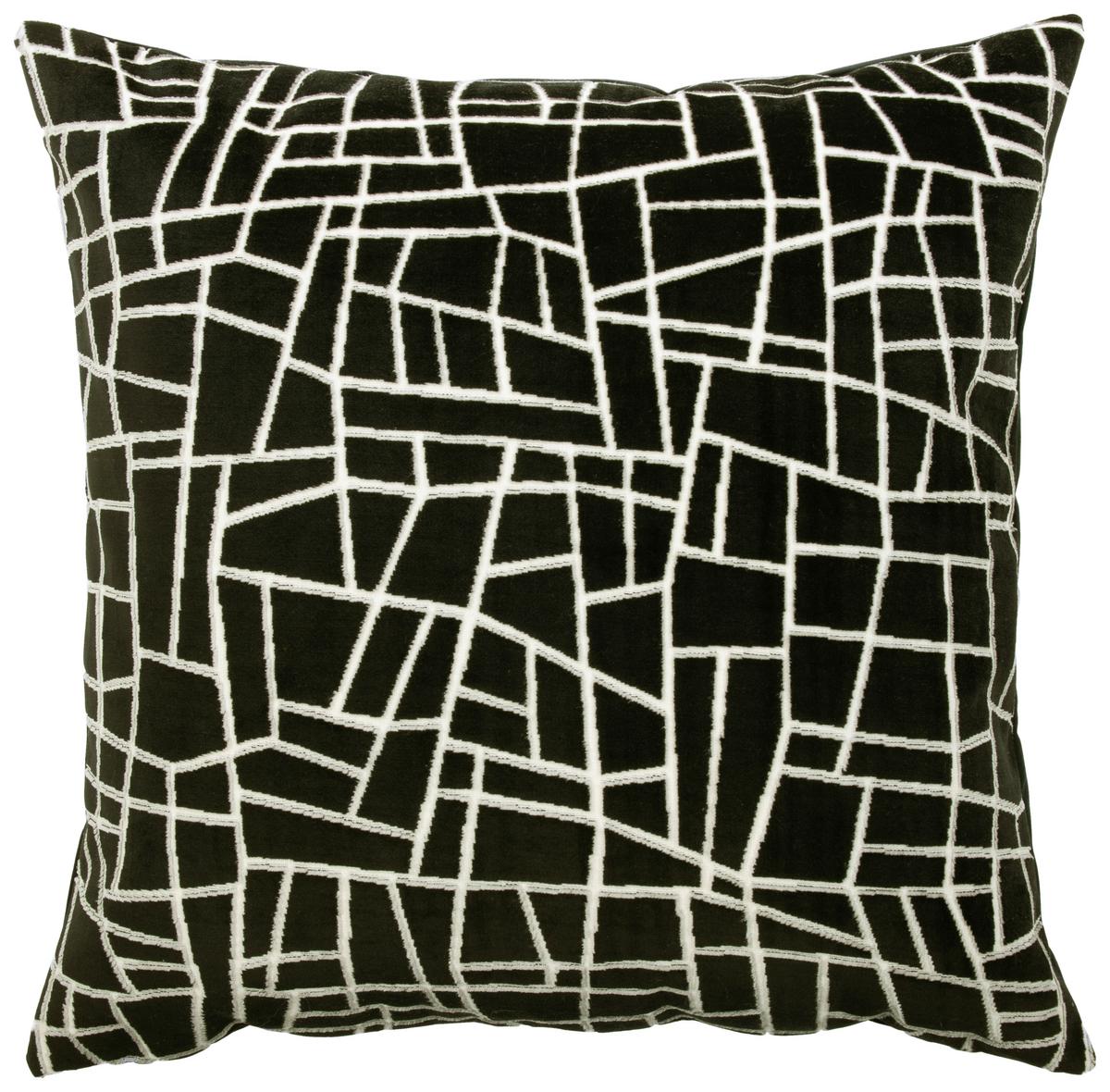 Kissenhülle Georg Schwarz ca. 50x50cm - Schwarz, Textil (50/50cm)