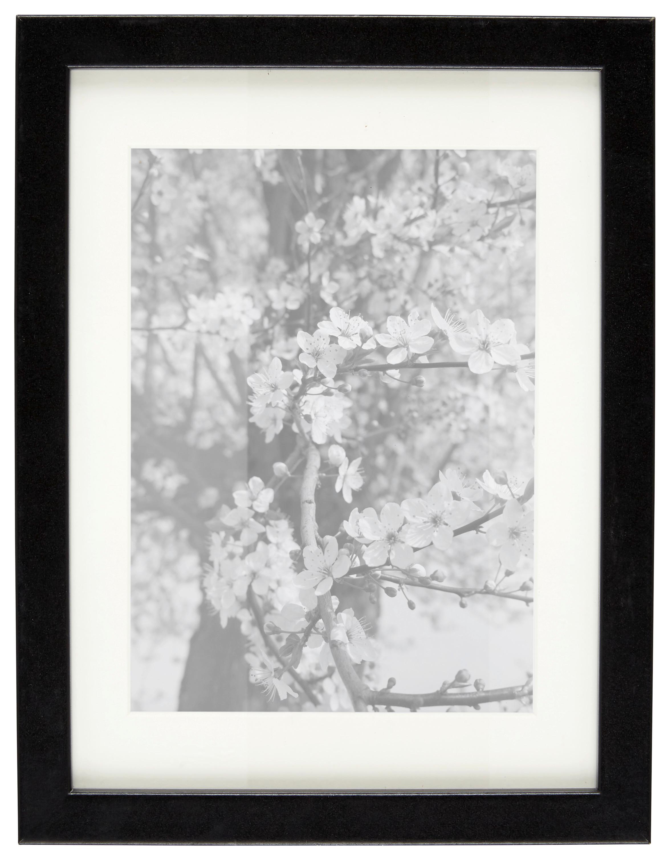Bilderrahmen Gitta Schwarz ca. 18x24cm - Schwarz, Modern, Glas/Holzwerkstoff (18/24cm) - Modern Living