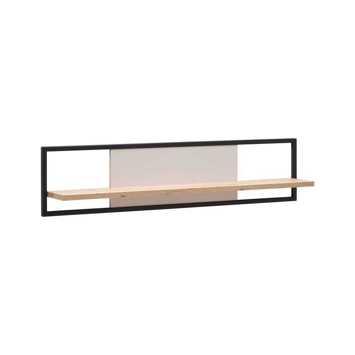 Wandboard Cremona Kaschmir - Kaschmir, MODERN, Holzwerkstoff/Metall (120/28/20cm) - Premium Living
