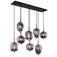 LAMPA WISZĄCA 15345-8LU BLACKY - czarny, Design, metal/szkło (94/34/120cm) - Dieter Knoll