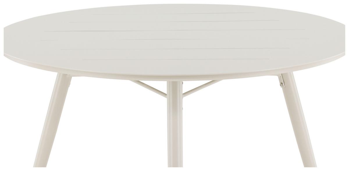 Gartentisch Lina ca. 120x120x75 cm Beige - Beige, KONVENTIONELL, Metall (120/120/75cm) - Gardenson