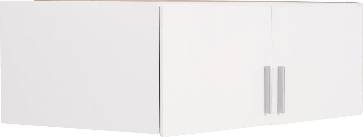 Nastavek Za Omaro Celle - bela/barve aluminija, Moderno, umetna masa/leseni material (117/39/117cm) - Premium Living