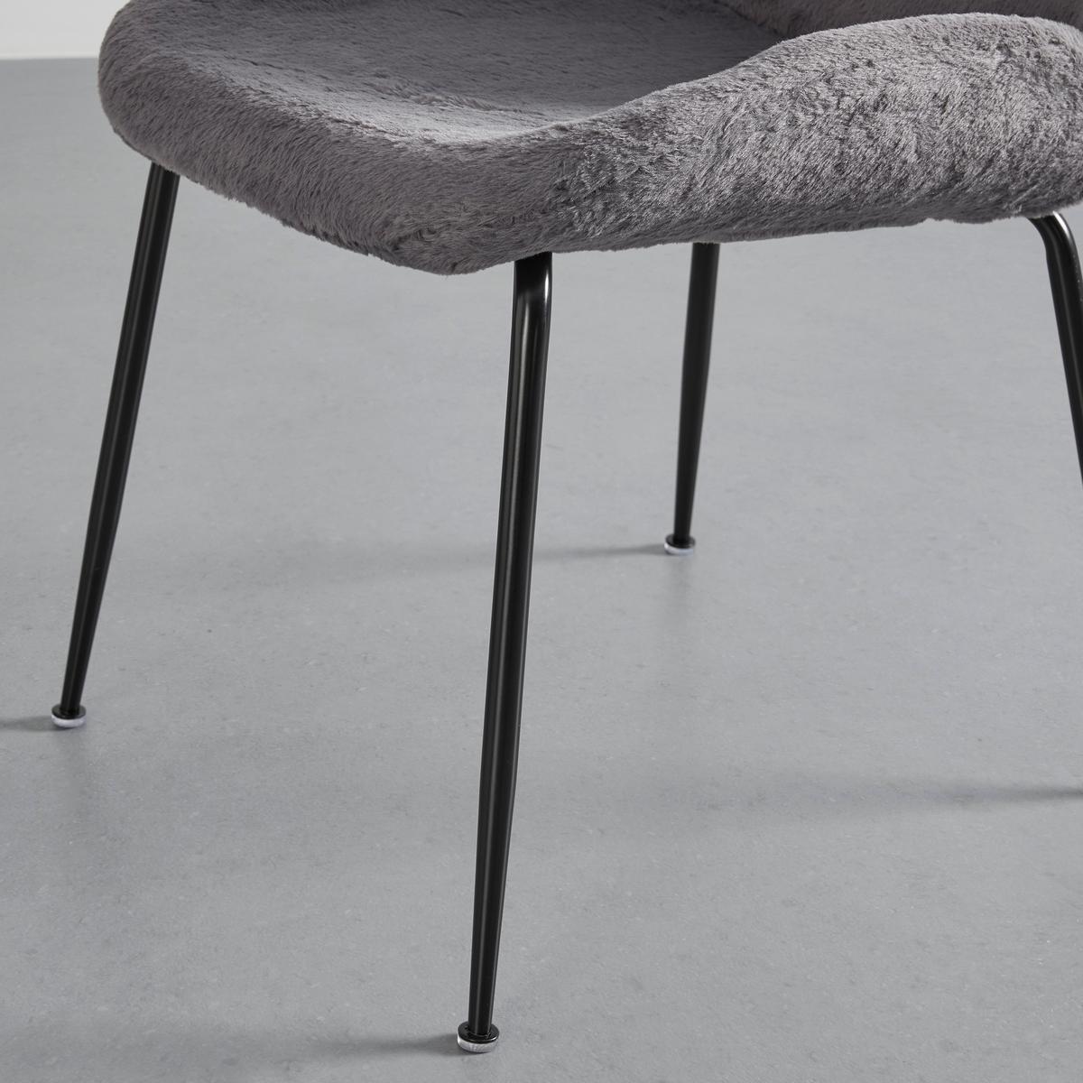 KRZESŁO CHIARA - czarny/szary, Modern, metal/drewno (49/82/63cm) - Bessagi Home