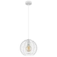 Viseća Svjetiljka Nesa - bijela/boje kroma, Basics, metal/plastika (28/120cm) - Globo