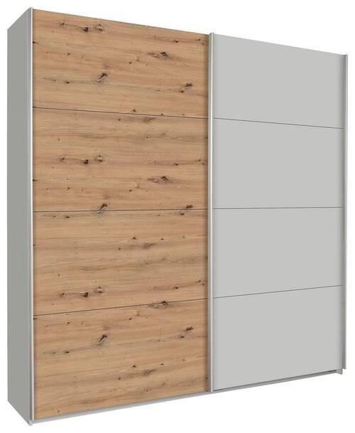 DULAP FELDKIRCH - culoare lemn stejar/gri, Modern, material pe bază de lemn (226/229/62cm)