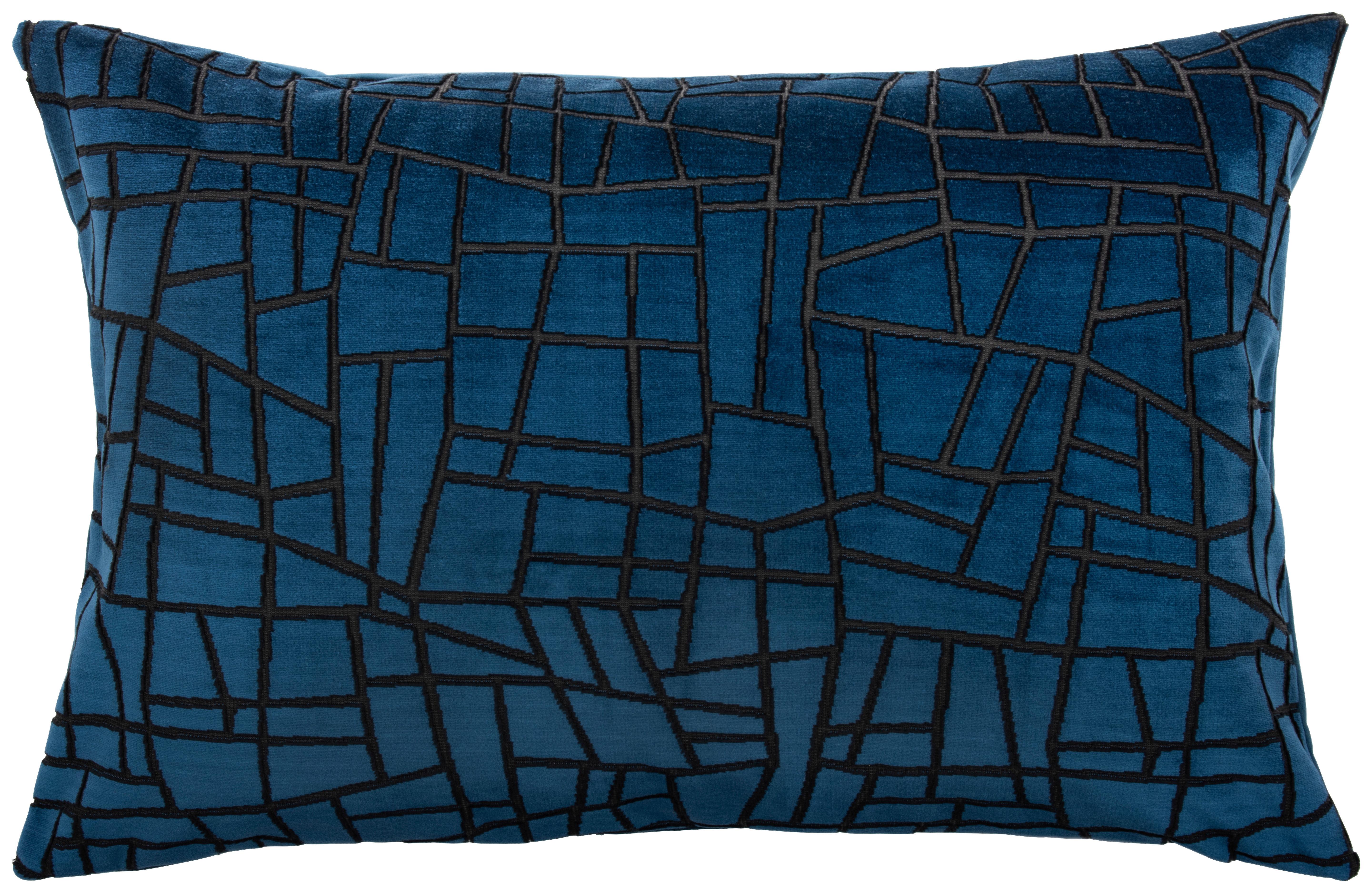 Kissenhülle Georg Blau ca. 40x60cm - Blau, Textil (40/60cm)