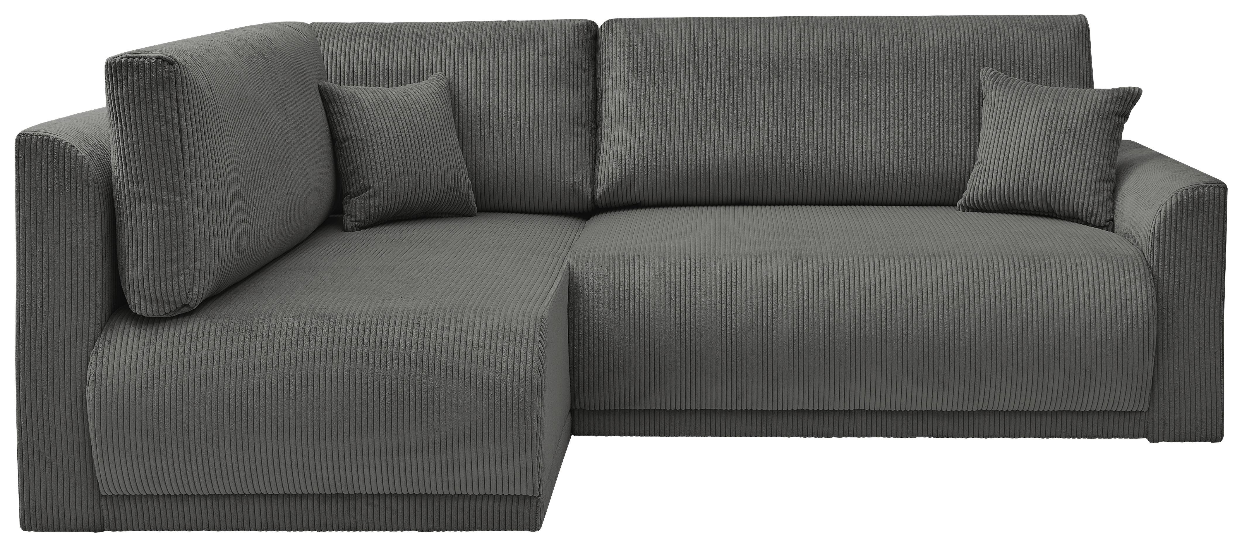 Coltar Kim - gri închis, Modern, lemn/textil (233/160cm) - Modern Living