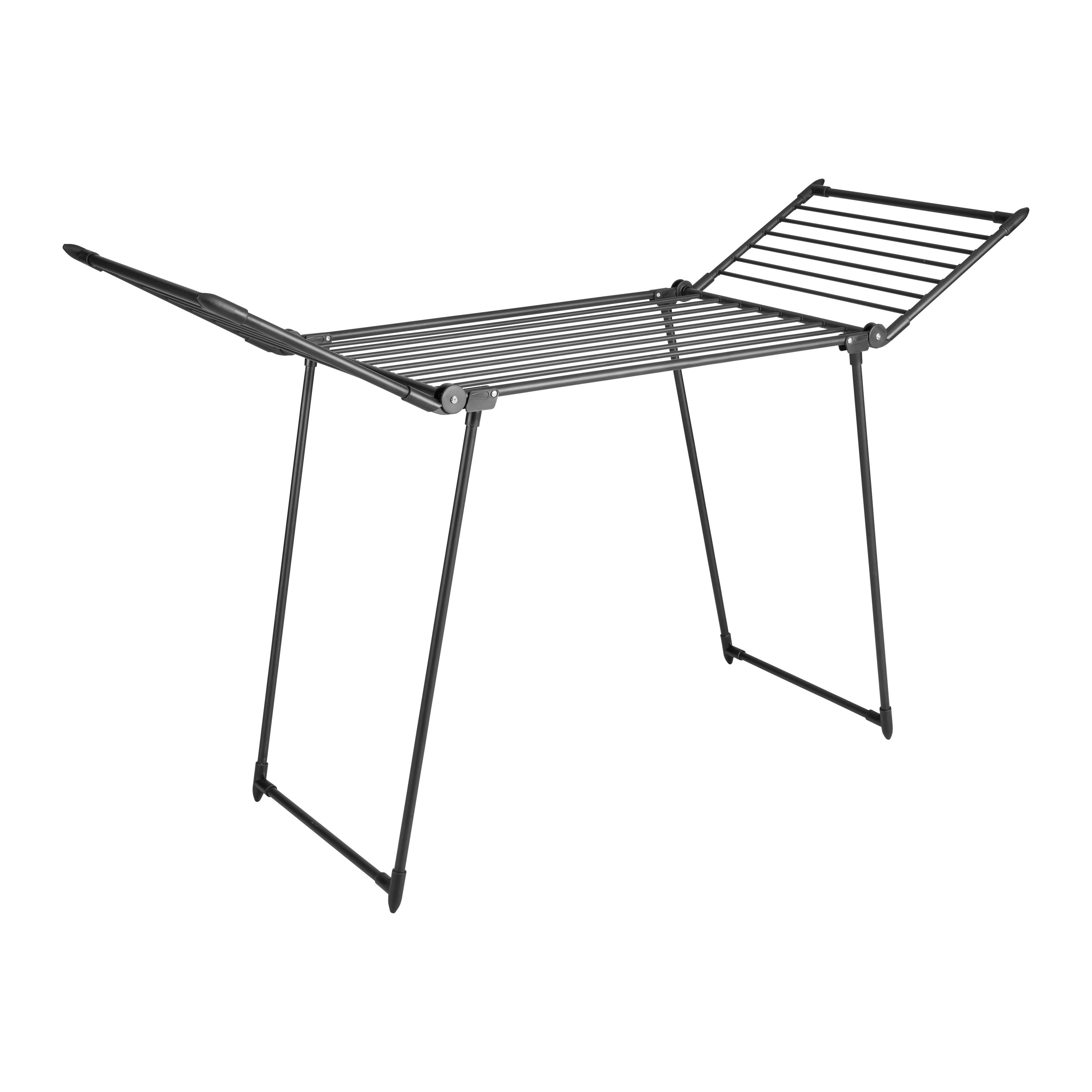 Stoječi Sušilec Perila Michi - črna, Moderno, kovina/umetna masa (175/60/105cm) - Mömax