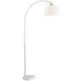 Lampadar Raman - culoare nichel/alb, Modern, plastic/metal (30/141-196cm) - Modern Living Lampadar Raman - culoare nichel/alb, Modern, plastic/metal (30/141-196cm) - Modern Living