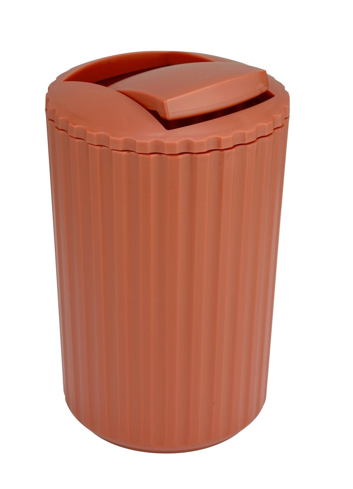 Coș de gunoi pentru cosmetice Allstar Minas - teracotă, Modern, plastic (15/25/15cm) - Wenko