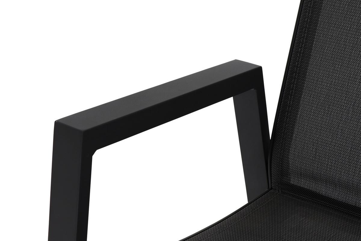 STAPELSESSEL M90919 - Anthrazit, KONVENTIONELL, Kunststoff/Metall (60/111,5/74cm) - Siena Garden