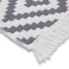 HANDVÄVD MATTA INAYA 2 - vit/antracit, Modern, textil (120/170cm) - Mömax