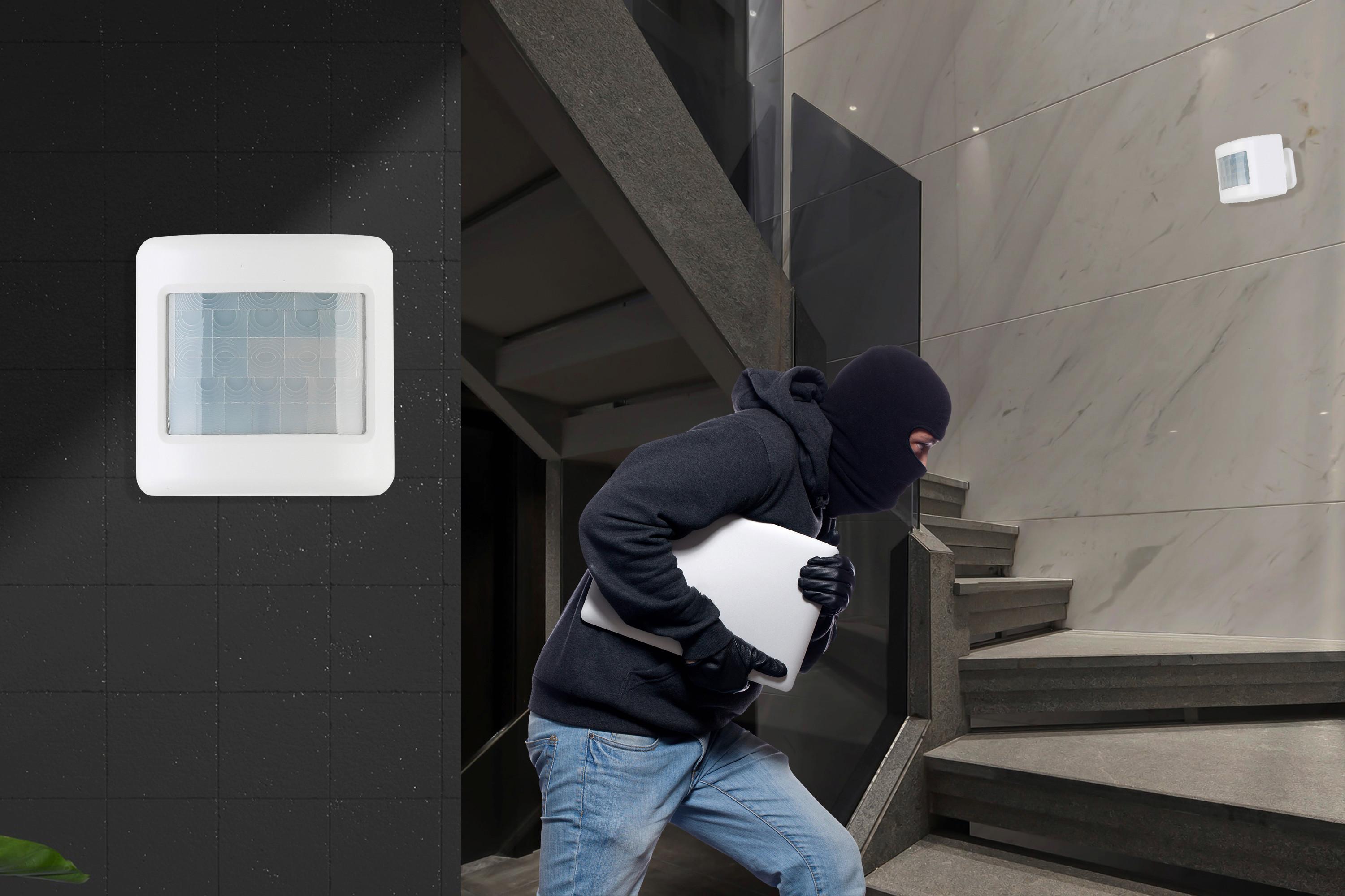 WYKRYWACZ RUCHU DETECTOR *SH*SBN* - biały, Basics, tworzywo sztuczne (6,4/6,4/8cm) - Novel