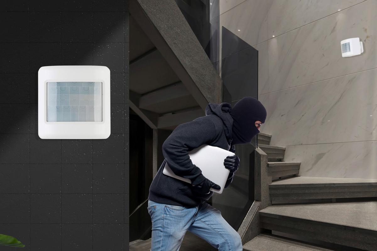 WYKRYWACZ RUCHU DETECTOR *SH*SBN* - biały, Basics, tworzywo sztuczne (6,4/6,4/8cm) - Novel