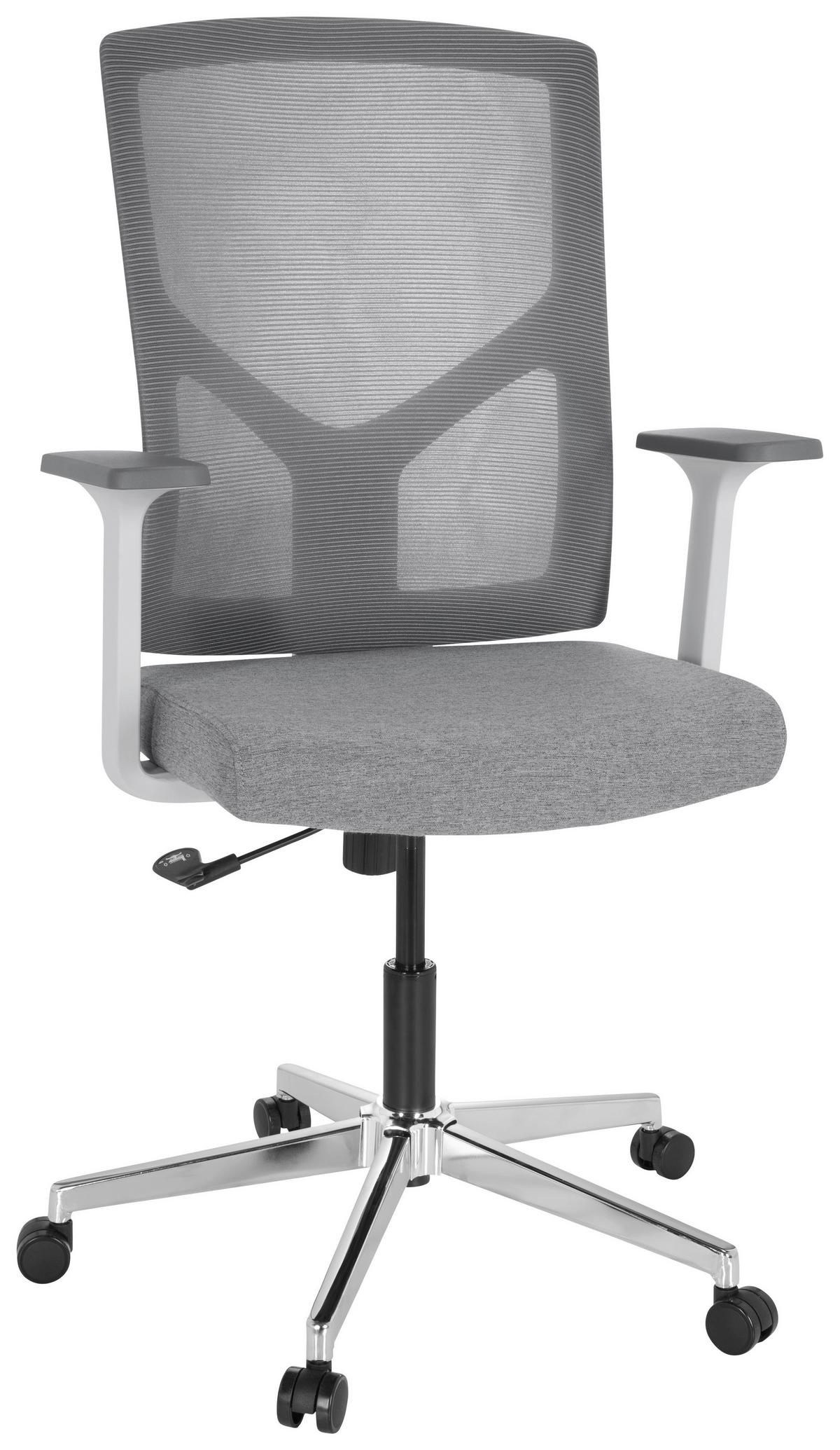 Pisarniški Stol Breton Base W, Siva - siva/bela, Moderno, kovina/umetna masa (68/107/68cm) - MID.YOU