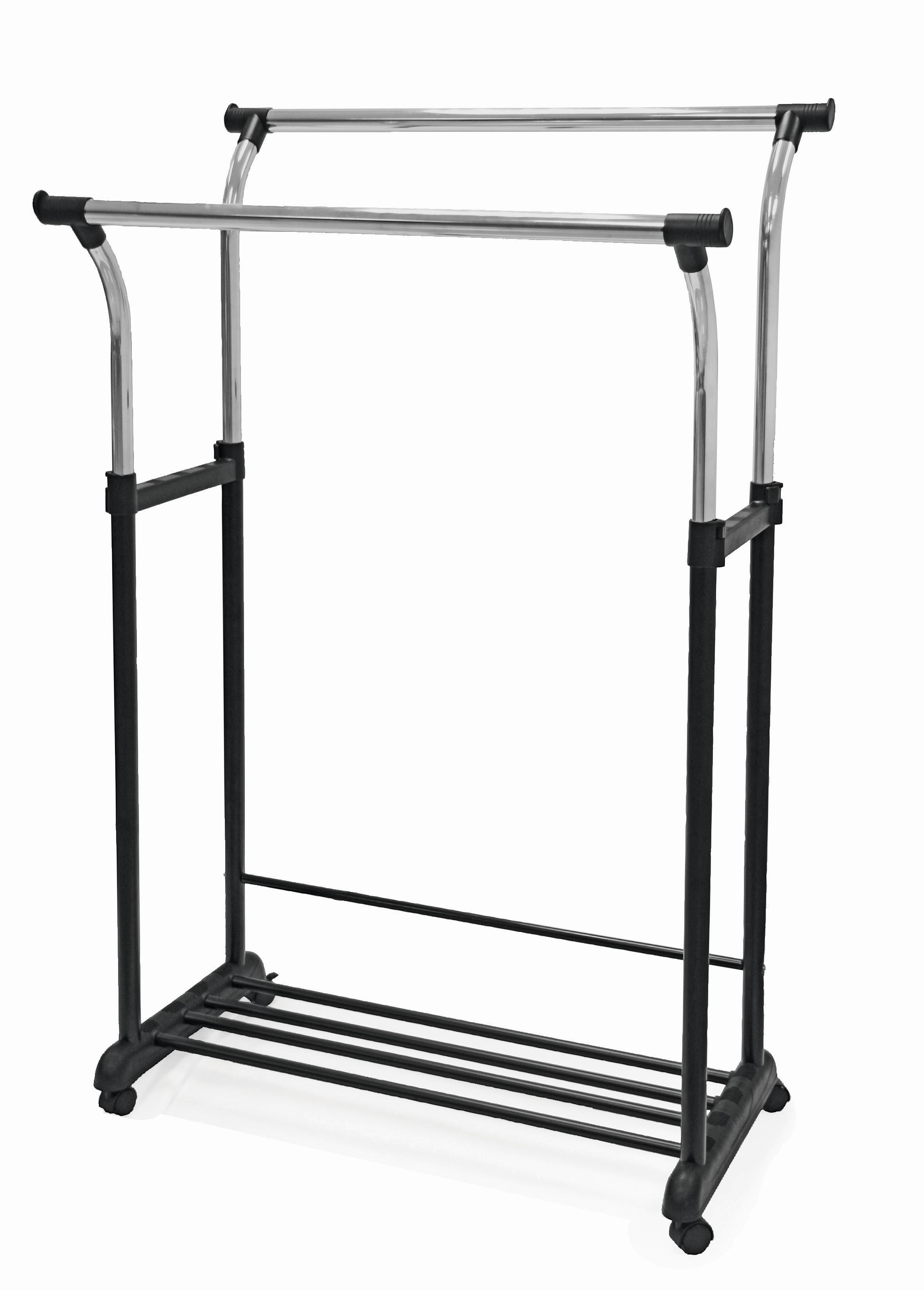 Stalak Za Odjeću Swing 2 - boje kroma/crna, Moderno, metal/plastika (83/104-167/58cm) - Modern Living
