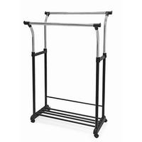 Stalak Za Odjeću Swing 2 - boje kroma/crna, Moderno, metal/plastika (83/104-167/58cm) - Modern Living
