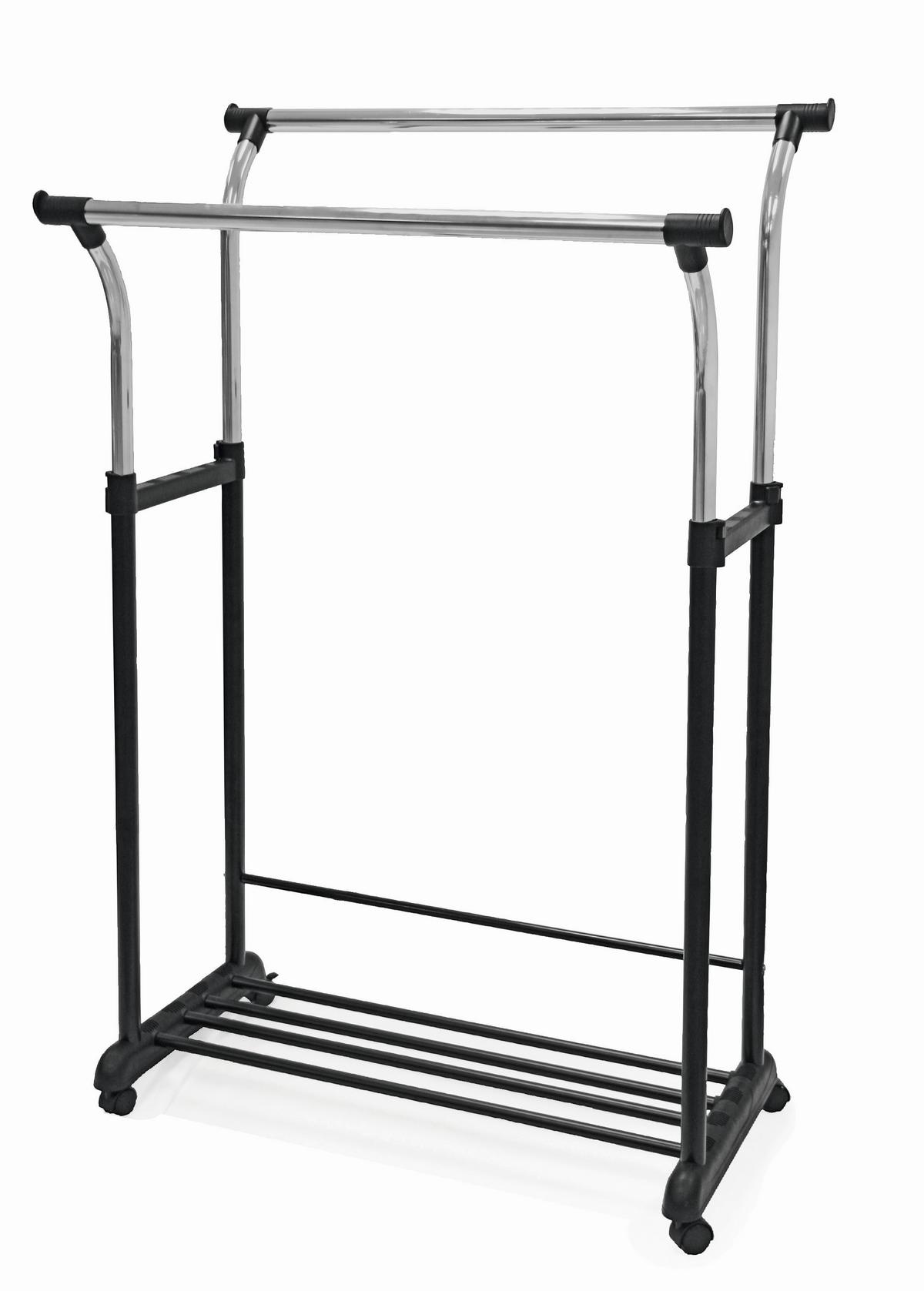 Stalak Za Odjeću Swing 2 - boje kroma/crna, Moderno, metal/plastika (83/104-167/58cm) - Modern Living