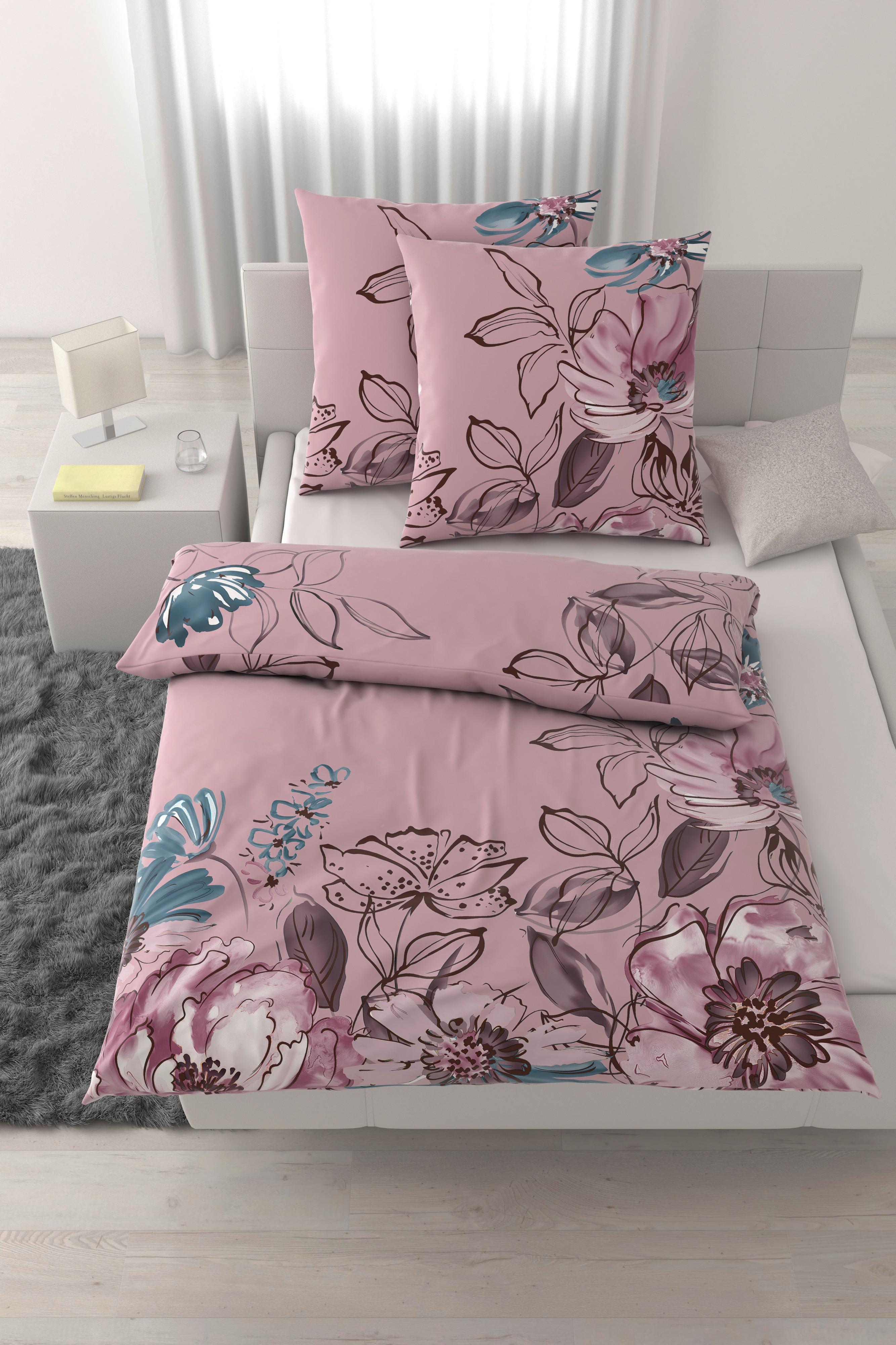 Bettwäsche Toulon XXL Mauve ca. 200x200cm - Mauve, MODERN, Textil (200/200cm) - Mömax