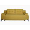 Canapea extensibila LONDON - galben muștar, Modern, lemn/metal (198/90/101cm) - Modern Living