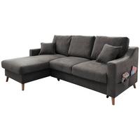 Wohnlandschaft Valentina Anthrazit Struktur - Anthrazit/Naturfarben, KONVENTIONELL, Holz/Textil (150/228cm) - P & B