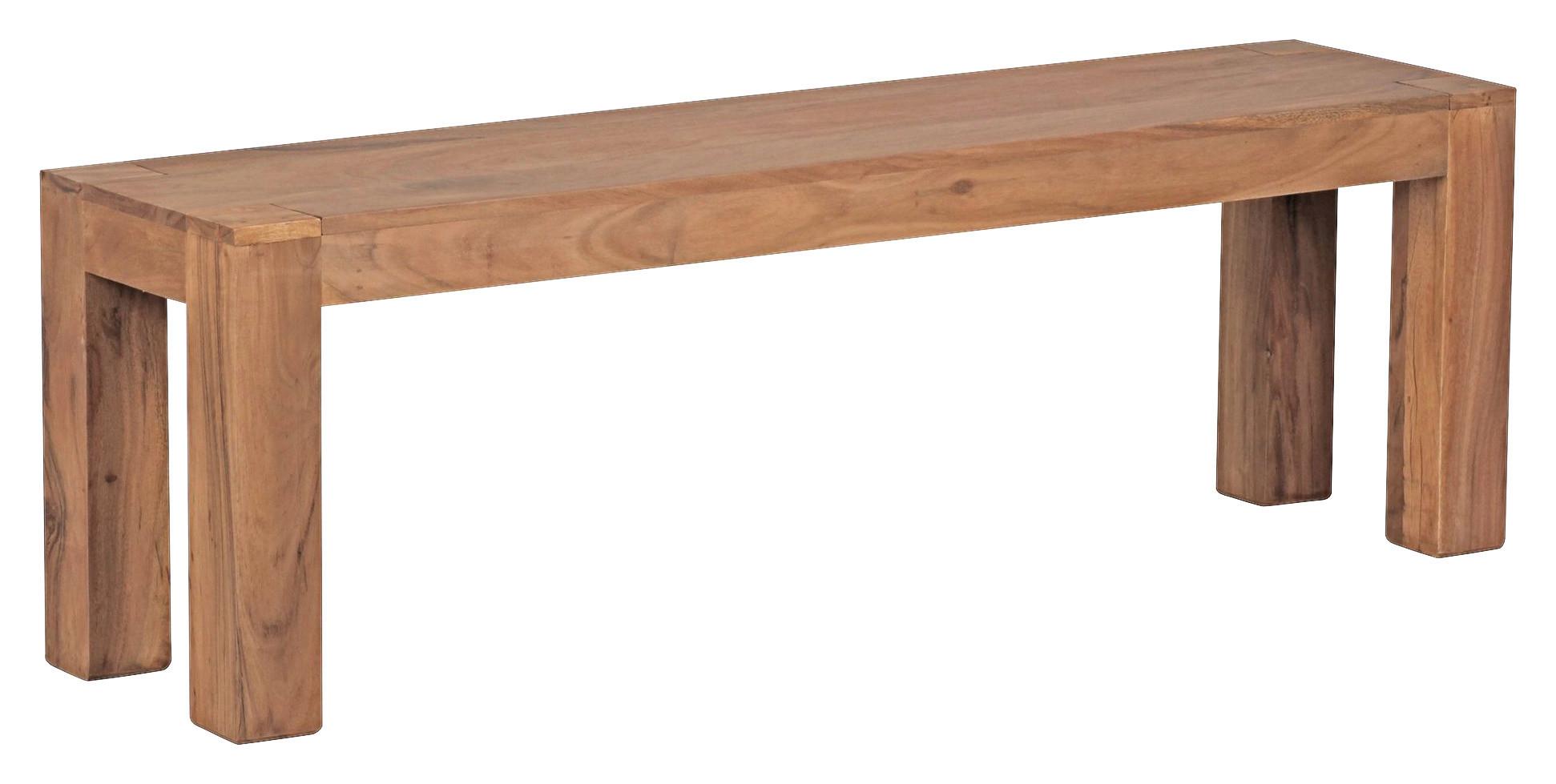 Sitzbank Mumbai Akazie - Akaziefarben, MODERN, Holz (140/45/35cm) - P & B