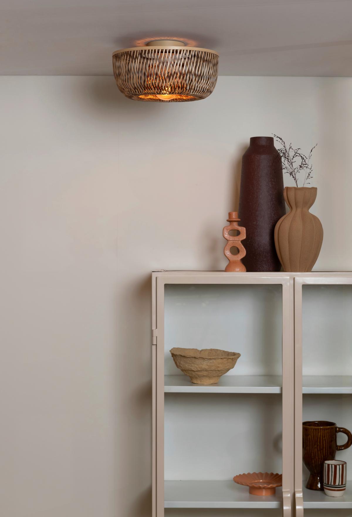 Stropna Svetilka Barbados, Bambus - naravne barve/rjava, Basics, naravni materiali (35/15cm) - Good & Mojo